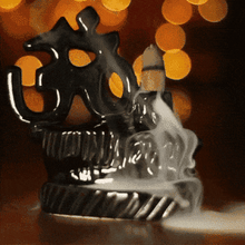 Load image into Gallery viewer, Spiritual Om Backflow Smoke Waterfall Incense Burner