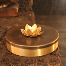Load image into Gallery viewer, Elite Handcrafted Brass Pooja Lotus Samagridaan