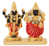 Load image into Gallery viewer, 24 K Gold foil Balaji Padmavati

