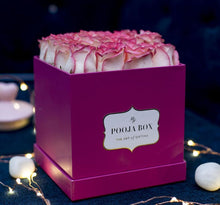 Load image into Gallery viewer, Light Pink Roses - Bright Pink Flora Box
