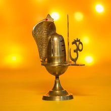 Load image into Gallery viewer, Shivling with Om Trishul Nag
