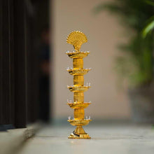 Load image into Gallery viewer, Traditional Peacock Style LED Diya
