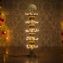 Load image into Gallery viewer, Traditional Peacock Style LED Diya
