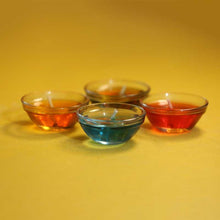 Load image into Gallery viewer, Glass Decorative Gel Diya (Set of 4)
