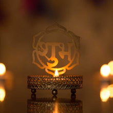 Load image into Gallery viewer, Antique Shubh Shadow Tealight/Candle Holder
