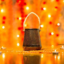 Load image into Gallery viewer, Antique wooden Rust Iron Candle/ Tealight Holder

