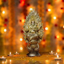 Load image into Gallery viewer, Decorative Shimmering Gold Ganesh Showpiece
