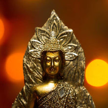 Load image into Gallery viewer, Golden Contemplating Buddha Statue Showpiece
