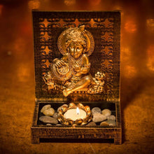 Load image into Gallery viewer, Sparkling Laddu Gopal T-Light Holder Showpiece
