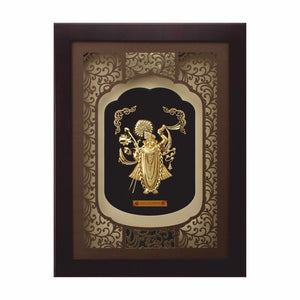 24K Gold Foil Big Shreenathji Elite Frame