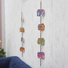 Load image into Gallery viewer, Hand Painted Elephant Wall Hanging Decoration
