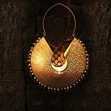 Load image into Gallery viewer, Traditional Chandbali Hanging T-light Holder Large
