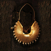 Load image into Gallery viewer, Traditional Chandbali Hanging Tlight Holder Small
