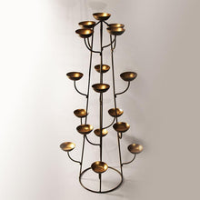 Load image into Gallery viewer, Stylish Handcrafted Branched Diya T-Light Stand

