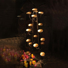 Load image into Gallery viewer, Stylish Handcrafted Branched Diya T-Light Stand
