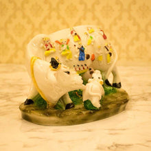 Load image into Gallery viewer, Heavenly White Polyresin Kamdhenu Cow with Calf
