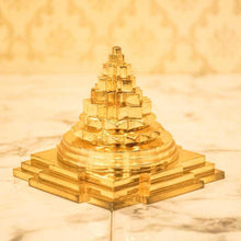 Load image into Gallery viewer, Brass Shri Meru Yantra for Luck and Prosperity
