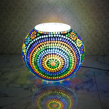 Load image into Gallery viewer, Jazzy Colorful Mosaic Table Lamp
