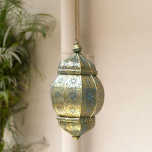 Load image into Gallery viewer, Antique Moroccan Hanging Lantern with Intricate Design
