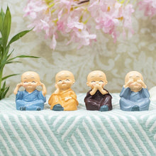 Load image into Gallery viewer, Cute Mini Monk Set of 4
