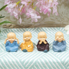 Load image into Gallery viewer, Cute Mini Monk Set of 4
