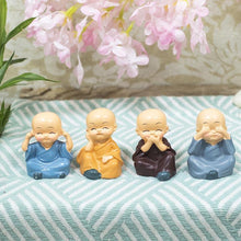 Load image into Gallery viewer, Cute Mini Monk Set of 4
