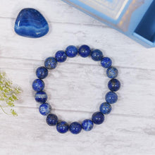 Load image into Gallery viewer, Lapis Lazuli Crystal Healing Bracelet⎮Wisdom &amp; Truth
