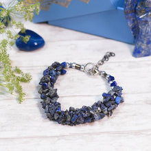 Load image into Gallery viewer, Lapis Lazuli Natural Stone Bracelet ⎮Creativity &amp; Confidence
