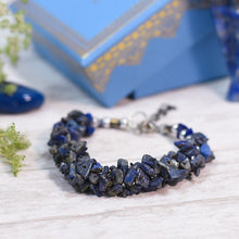 Load image into Gallery viewer, Lapis Lazuli Natural Stone Bracelet ⎮Creativity &amp; Confidence
