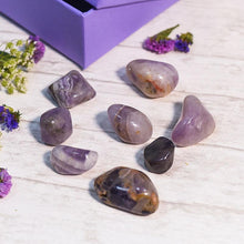 Load image into Gallery viewer, Amethyst Crystal Healing Tumble Stone Set⎮Stone of Protection
