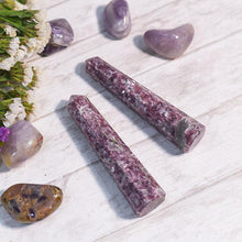 Load image into Gallery viewer, Lepidolite Crystal HealingTower/Pencil (Set of 2)
