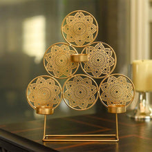 Load image into Gallery viewer, Handcrafted Trikona T-light Holder
