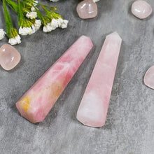 Load image into Gallery viewer, Rose Quartz Tower/Pencil (Set of 2) for Relationship &amp; Calmness

