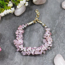 Load image into Gallery viewer, Rose Quartz Crystal Healing Bracelet For Self Esteem &amp; Self Love
