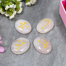 Load image into Gallery viewer, Rose Quartz Arch Angel Engraved Set
