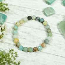 Load image into Gallery viewer, Amazonite Crystal Healing Bracelet | Stone of Courage &amp; Truth

