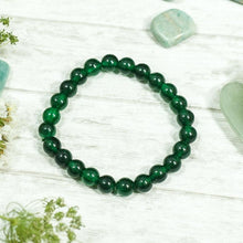 Load image into Gallery viewer, Green Aventurine Dark Bracelet (Good Luck Stone)
