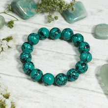 Load image into Gallery viewer, Turquoise/ Firoza Gemstone Protection 15 Bead Band/Bracelet
