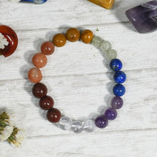 Load image into Gallery viewer, 7 Chakra Crystal Healing Bracelet
