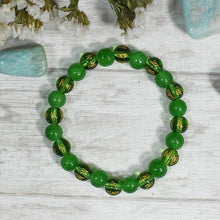 Load image into Gallery viewer, OM MANI PADME HUM Green Tibetan Band/ Bracelet
