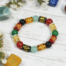 Load image into Gallery viewer, Om Mani Padme Hum Roll Bead Bracelet⎮Good Luck &amp; Peace
