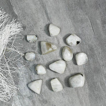 Load image into Gallery viewer, Rainbow Moon Stone Crystal Healing Tumble Stone Set⎮Stone of Lovers
