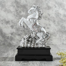 Load image into Gallery viewer, Antique White Polyresin Horse Figurine
