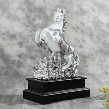 Load image into Gallery viewer, Antique White Polyresin Horse Figurine
