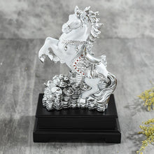 Load image into Gallery viewer, Antique White Polyresin Horse Figurine
