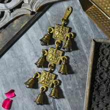 Load image into Gallery viewer, Antique Brass 7 Bells With Durga Figurine
