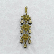 Load image into Gallery viewer, Antique Brass 7 Bells With Durga Figurine

