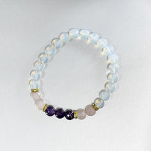 Load image into Gallery viewer, Opalite, Amethyst &amp; Rose Quartz Bracelet
