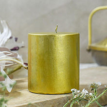 Load image into Gallery viewer, Gold Block Candle

