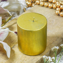 Load image into Gallery viewer, Gold Block Candle
